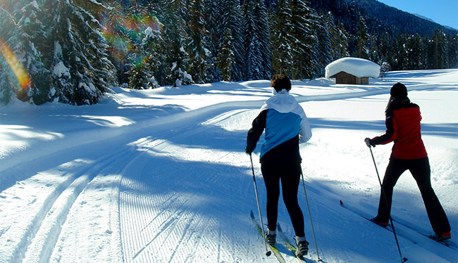 Langlauf Lesachtal Bauernhof Gruber